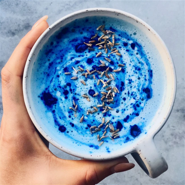 Image of Caffeine-Free Blue Majik Lavender Latte