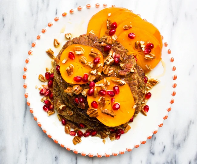 Image of Coffee-Spiced Persimmon Pancakes