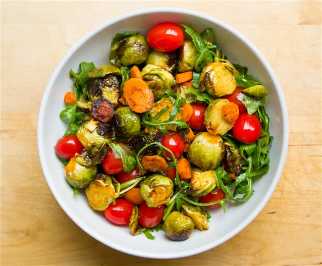 Image of Easy Sriracha-Roasted Brussels Sprout Salad