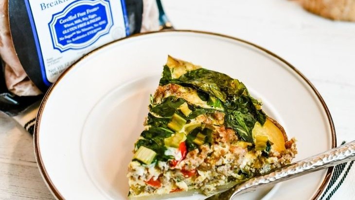 Image of Spinach and Sausage Frittata