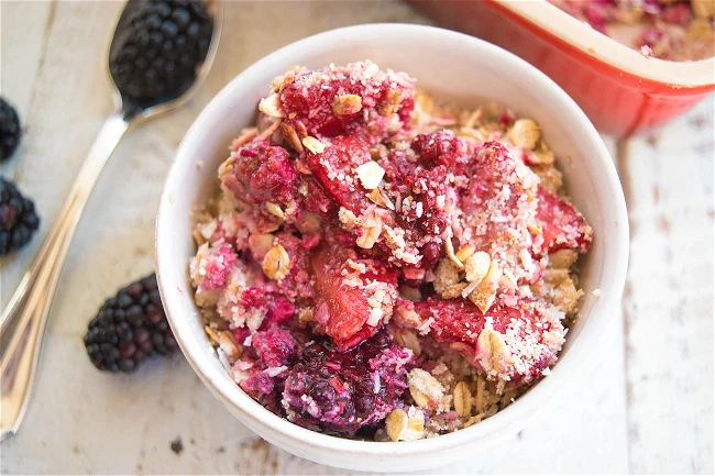 Image of Dreamy Coconut Berry Cobbler
