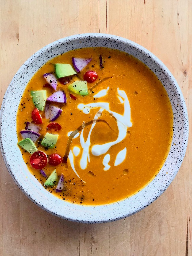 Image of Keto And Paleo Roasted Butternut Squash Soup