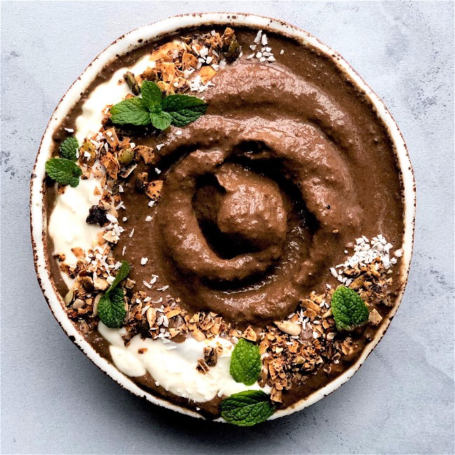 Image of Mint Chocolate Smoothie Bowl
