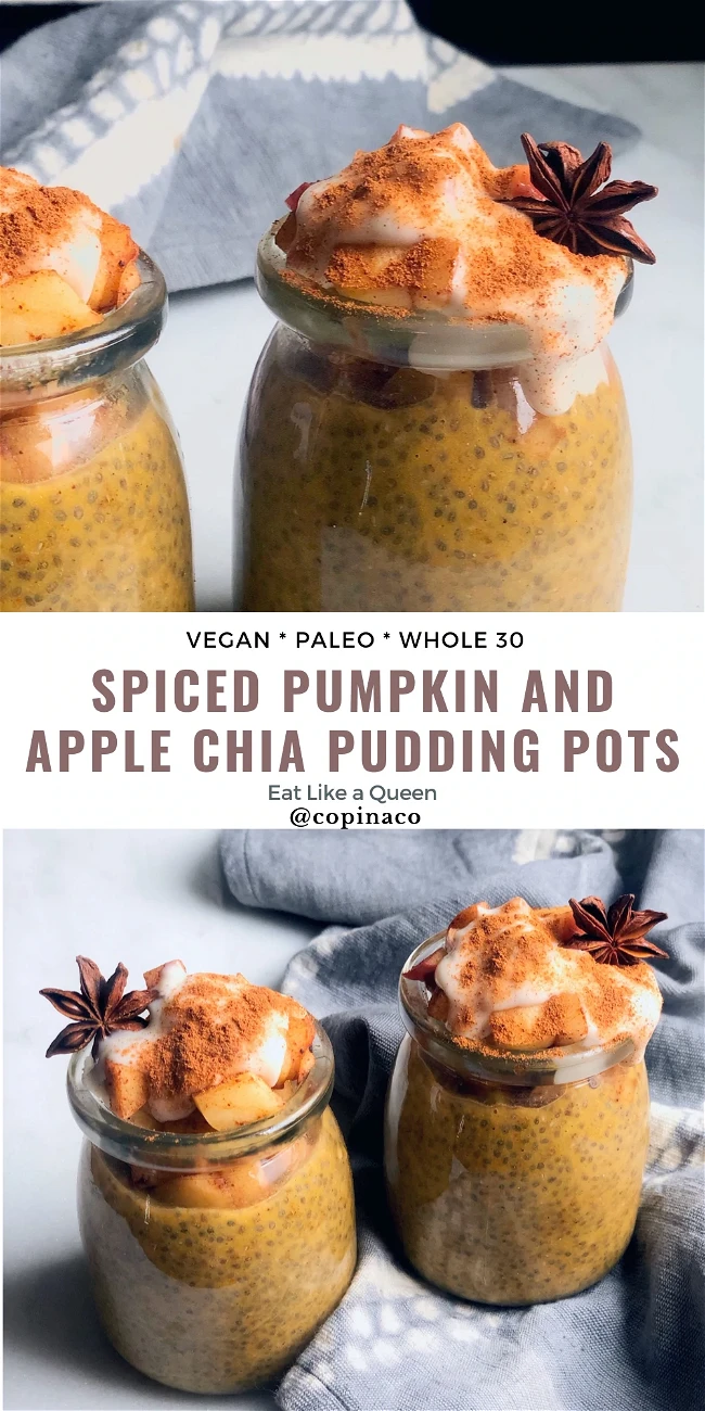 Image of Spiced Pumpkin And Apple Chia Pudding Pots