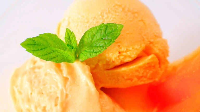 Image of Apricot Sherbet (Mousse a L'Abricot Glacee)