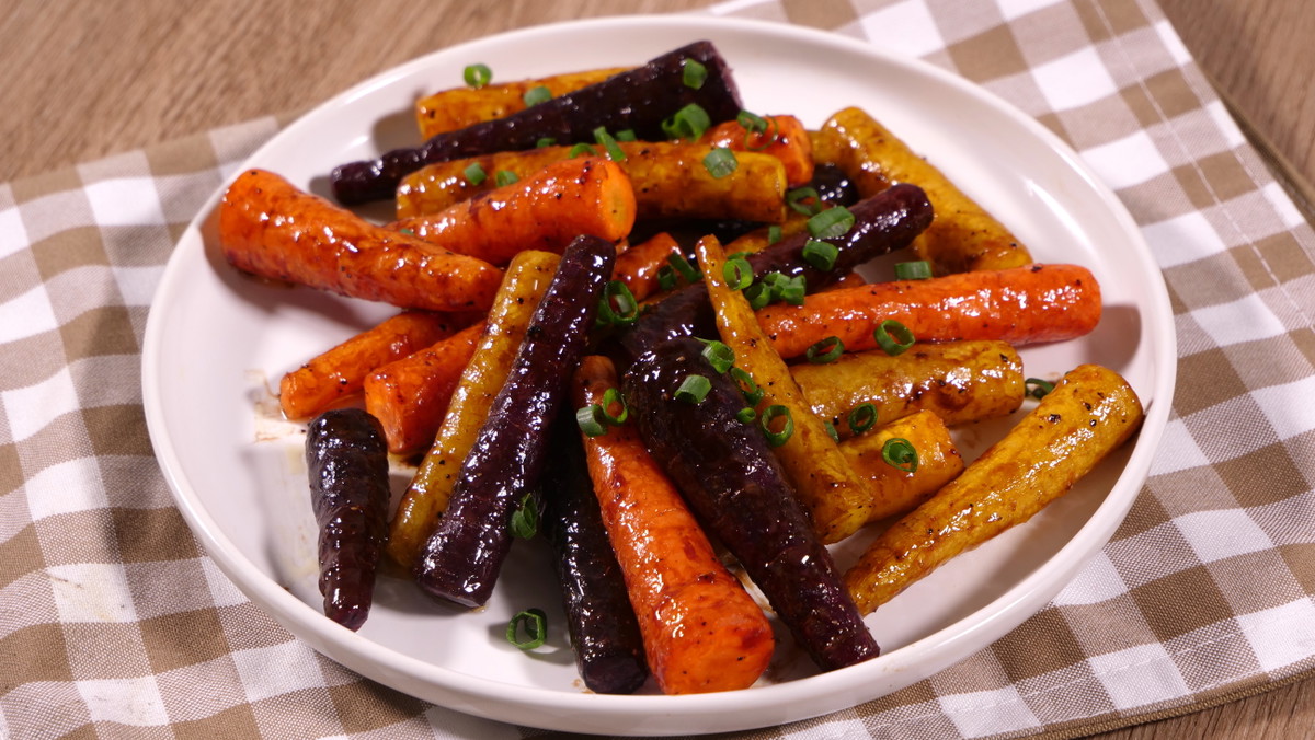 Air fryer Balsamic Glazed Carrots
