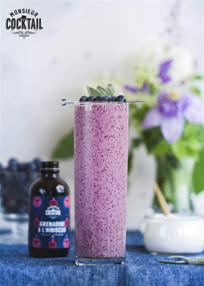 Image of Lassi aux bleuets avec alcool