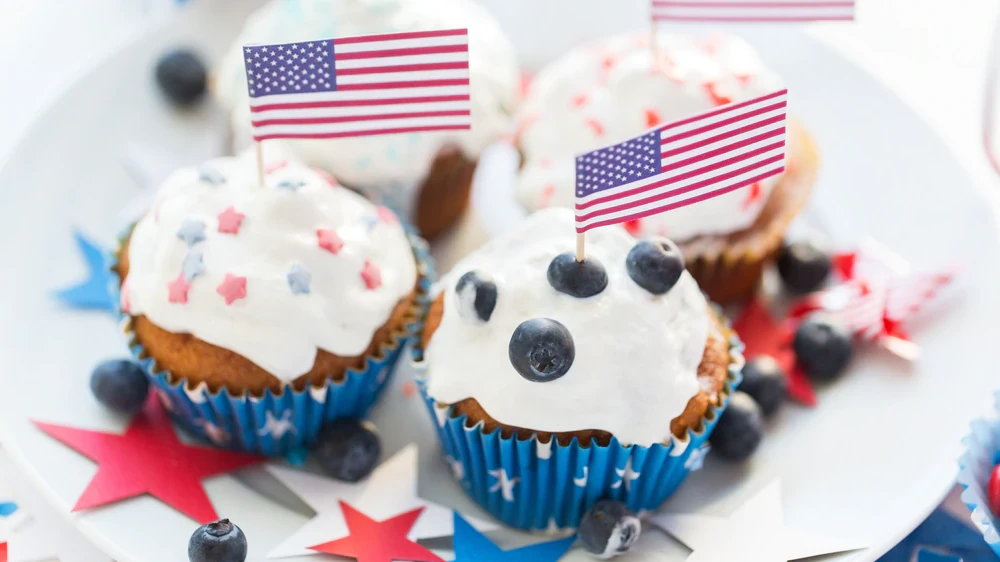 Image of Lemon Berry 4th of July Cupcakes