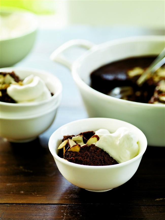 Image of Chocolate Sformato with Amaretto Whipped Cream