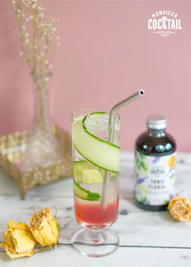 Image of Gin & tonic au concombre faible en sucre