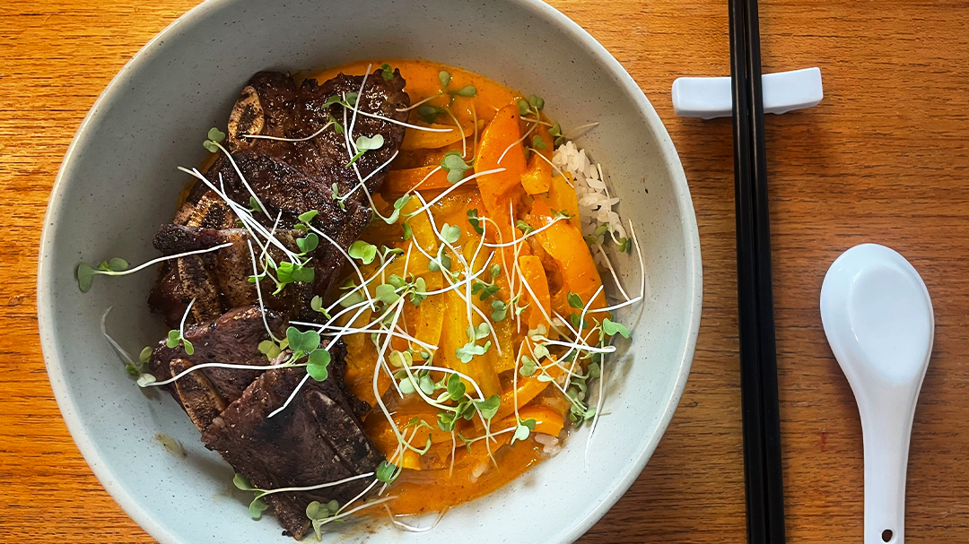 Image of Grass Fed Korean Ribs and Panang Curry