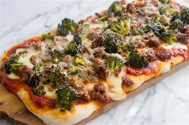 Image of Sausage and Broccoli Pizza