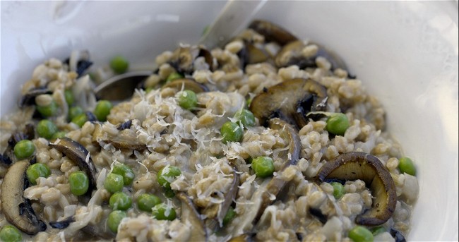 Image of Mushroom and Pea Farrotto