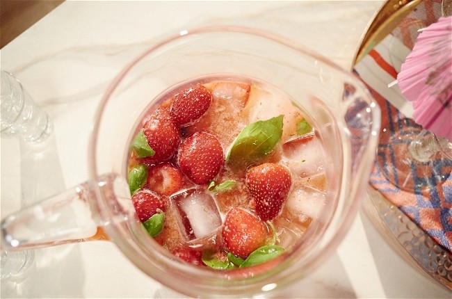 Image of Strawberry-Basil Agua Fresca