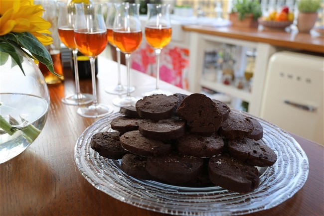Image of Chocolate Cherry Shortbread Cookies