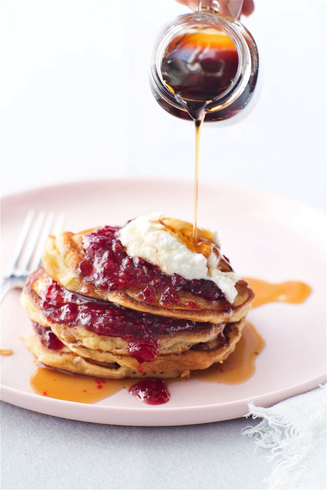 Image of Oat and Honey Pancakes