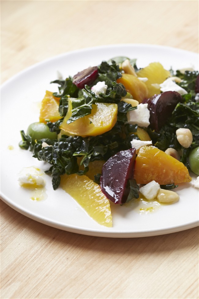 Image of Beet, Olive, and Kale Salad