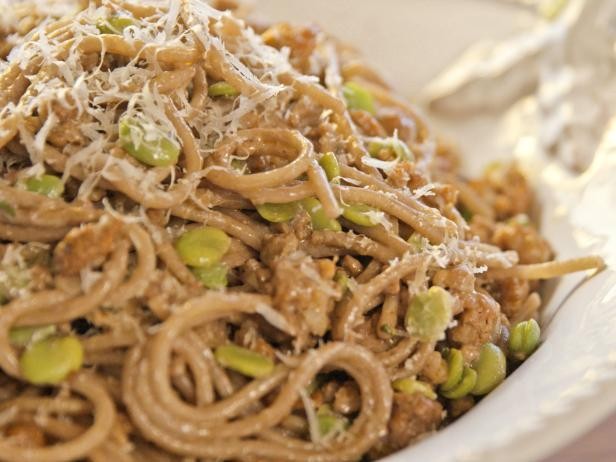 Image of Spaghetti with Chianti and Fava Beans