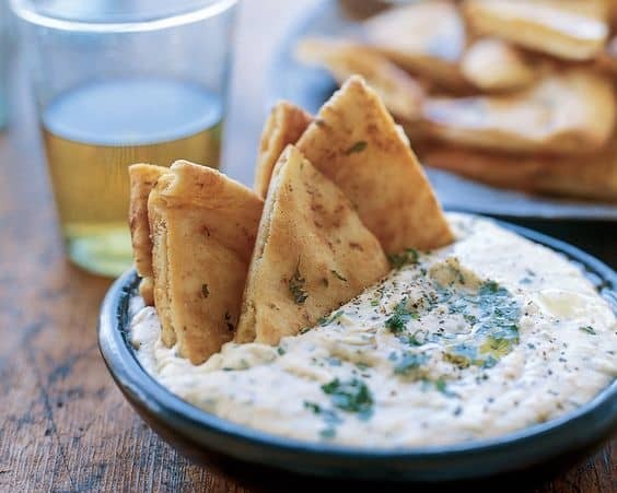 Image of White Bean Dip with Pita Chips