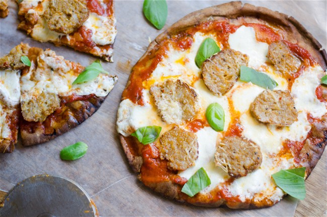 Image of Kid-Approved Meatball Pizza