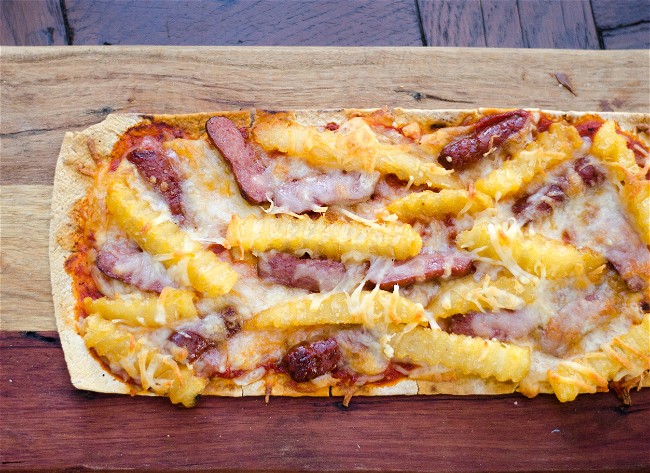 Image of Positano Hot Dog and French Fry Pizza