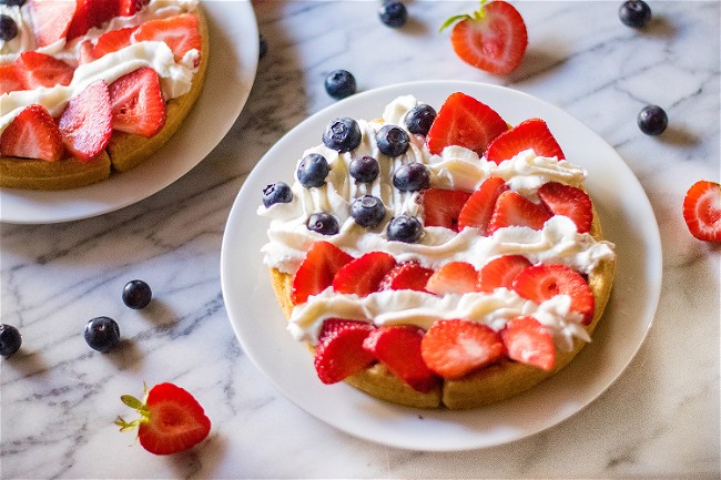 Image of Fourth of July Waffles
