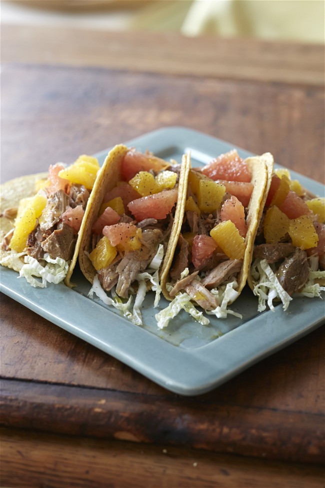 Image of Pulled Pork Tacos with Citrus Salsa
