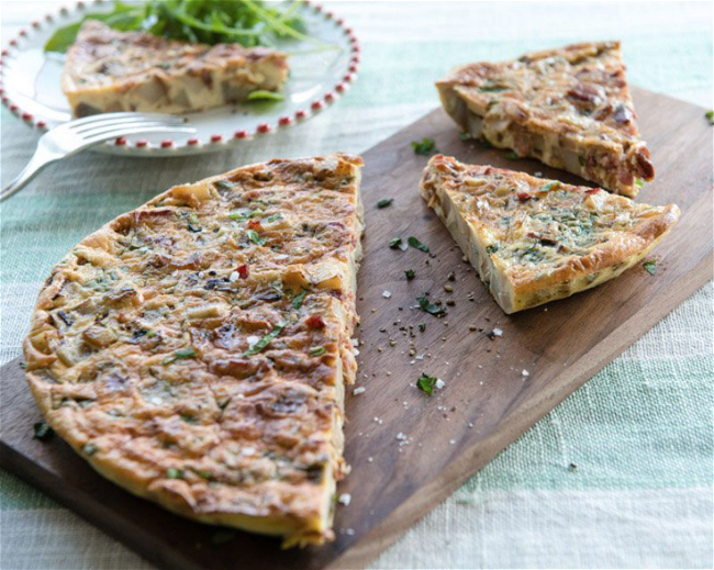 Image of Frittata with Potato and Pancetta