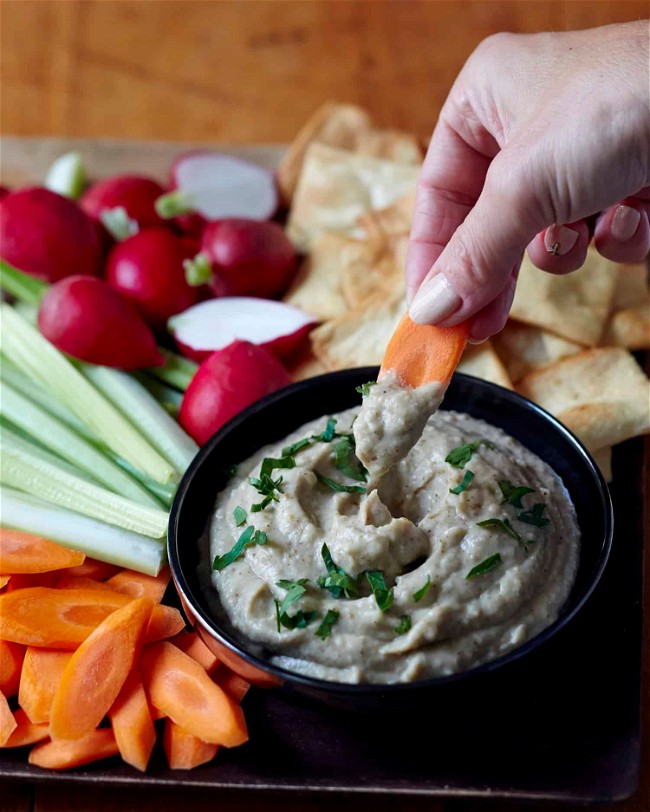 Image of Roasted Eggplant and Almond Dip