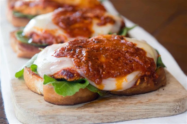 Image of Giada's Weeknight Chicken Parm Sandwich