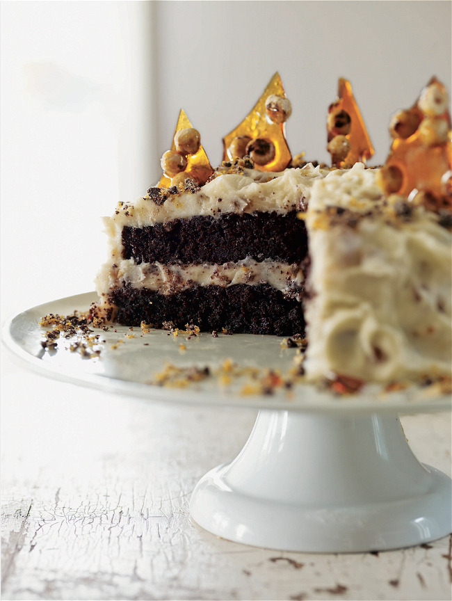 Image of Hazelnut Crunch Cake with Mascarpone and Chocolate