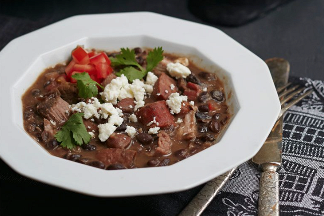 Image of Slow Cooker Black Bean and Pork Stew