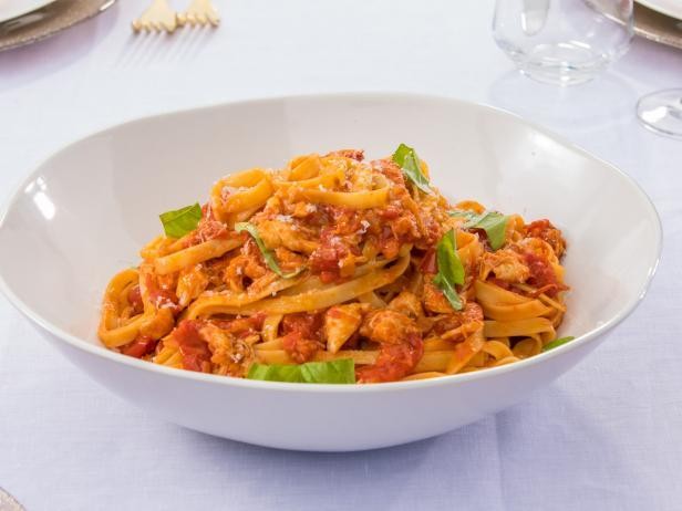 Image of Crab and Cherry Tomato Fettuccini