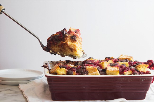 Image of Cranberry Chocolate Baked French Toast