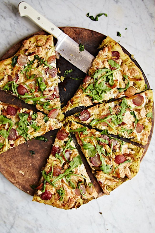 Image of Smoky Turkey and Roasted Grape Pizza