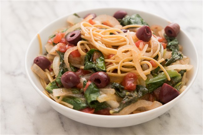 Image of Whole Wheat Spaghetti with Swiss Chard