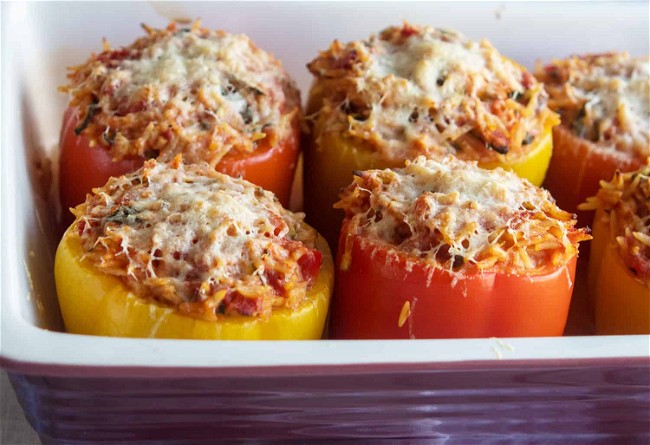 Image of Orzo Stuffed Peppers