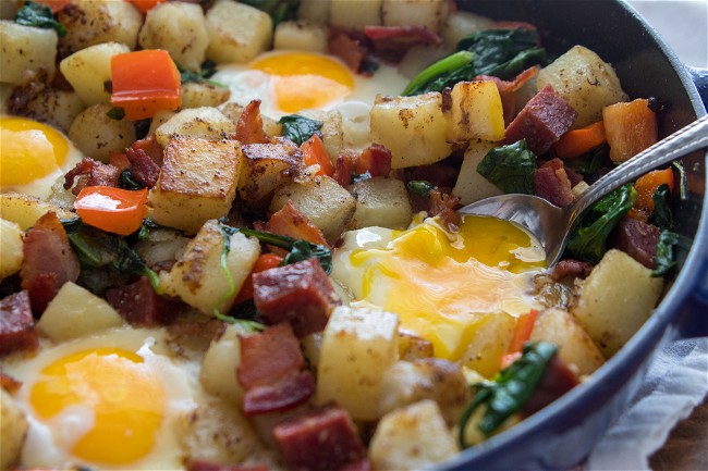 Image of Bacon and Salami Hash
