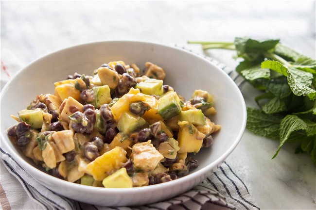 Image of Mango, Chicken and Black Bean Salad