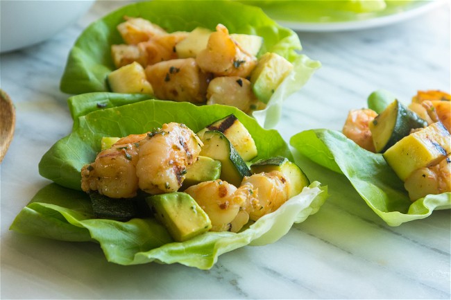 Image of Shrimp and Avocado Lettuce Wraps