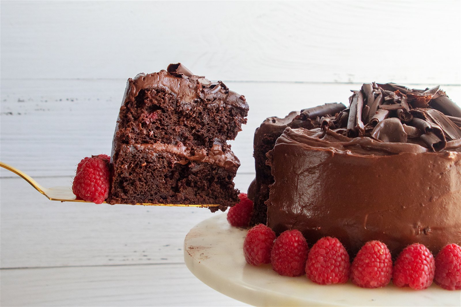 Chocolate Cake with Raspberry Filling - Linger