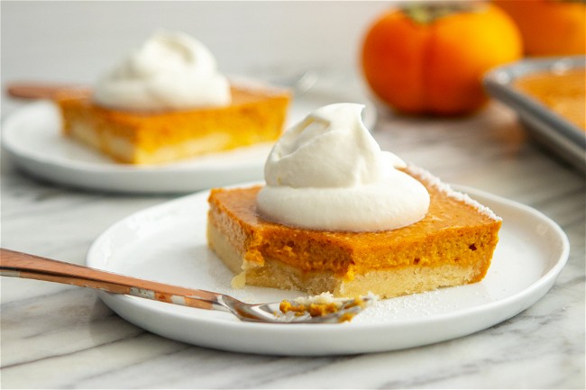 Image of Pumpkin Persimmon Slab Pie
