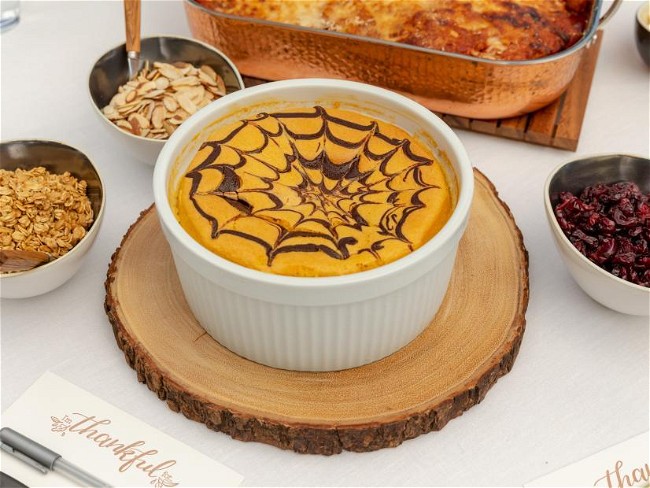 Image of Chocolate Pumpkin Cheesecake Souffle