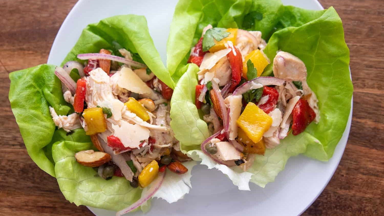 Greek Chicken Salad Lettuce Cups - Recipe Runner