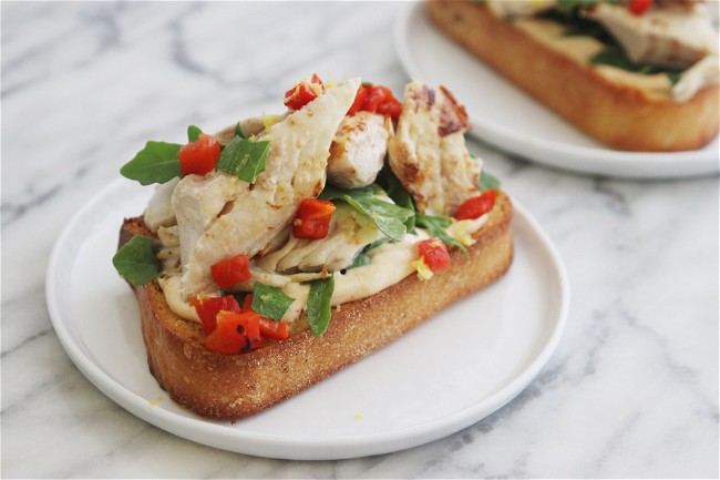 Image of Rockfish Bruschetta with Old Bay Aioli