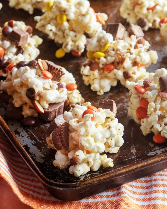 Image of Leftover Candy Halloween Popcorn Clusters