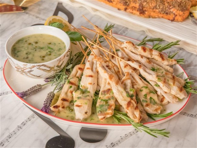 Image of Chicken Piccata Skewers