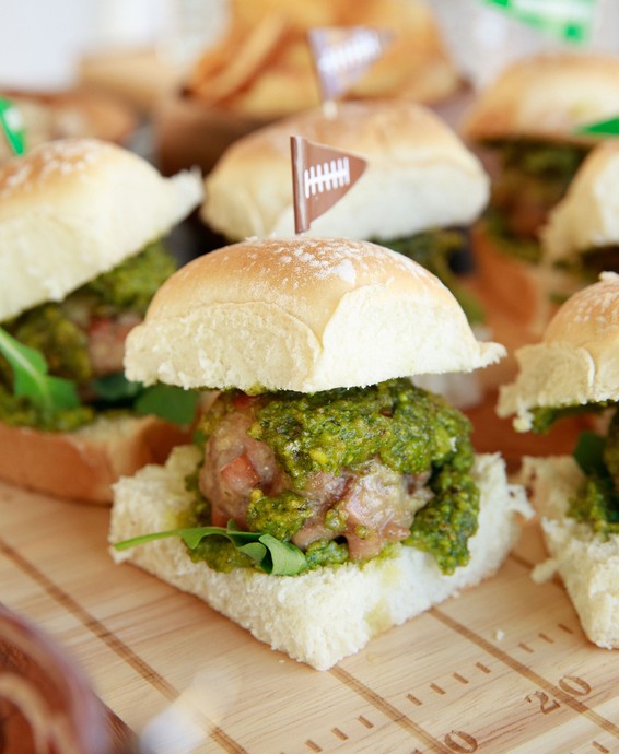 Image of Mortadella Meatball Sliders