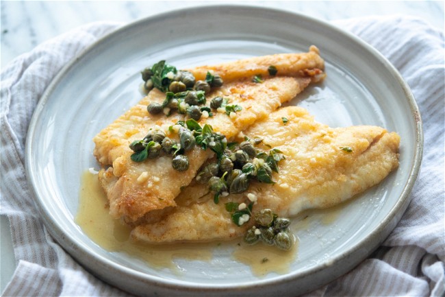 Image of Gluten Free Sole With Lemon Caper Sauce