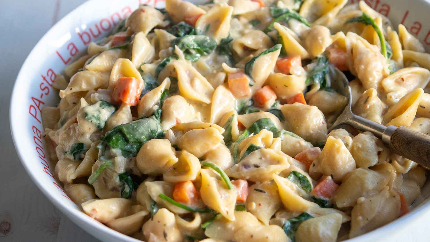 Pasta with Creamy White Beans-image
